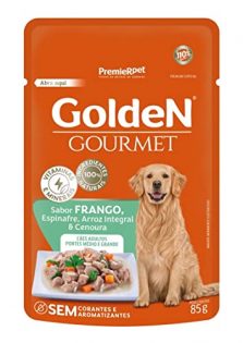 Ração Úmida PremieR Pet Golden Gourmet Frango para Cães Adultos de Porte Médio e Grande Frango 85 g