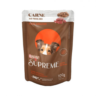 Ração Úmida Quatree para Cães Supreme Adulto Sabor Carne Sachê 100 g