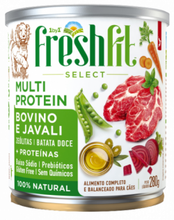 Ração Úmida Spin Pet Freshfit Select Bovino e Javali para Cães Carne 280 g