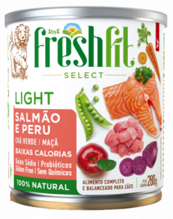 Ração Úmida Spin Pet Freshfit Select Salmão e Peru para Cães Peixe 280 g