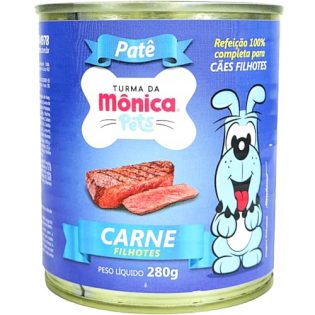 Ração Úmida Turma da Mônica Pets Patê Sabor Carne 280g Para Cães Filhotes  280 g