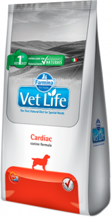 Ração Vet Life Cardiac para Cães com Insuficiência Cardíaca Peixe Cereais 2 kg