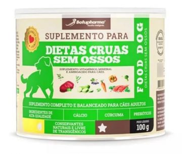 Suplemento Botupharma Food Dog Dietas Cruas Sem Ossos Para Cães - 100 g  100 g