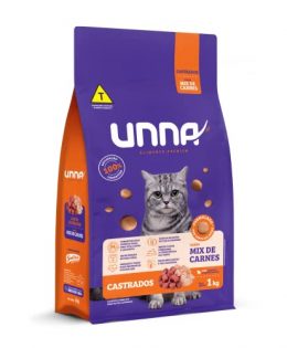 UNNA Gatos Castrados Mix Carnes 1kg  1 kg