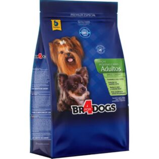 Ração BR4 Dogs para Cães Adultos Pequeno e Mini Sabor Arroz e Frango