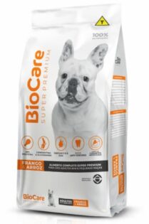 Ração Biocare super premium para cães adultos pequenos sabor frango e arroz