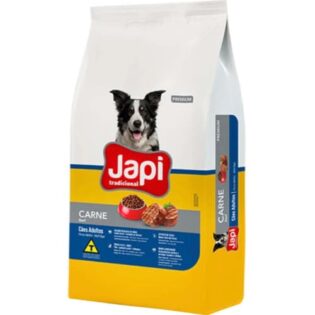 Ração Japi Tradicional para Cães Adultos Sabor Carne