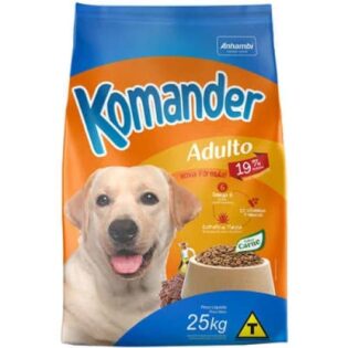 Ração Komander para Cães Adultos Sabor Carne