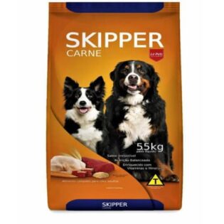 Ração Skipper para Cães Adultos de Todas as Raças Sabor Carne