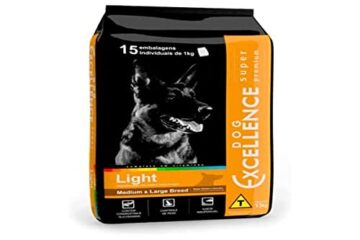 Ração Dog Excellence Light para Cães Adultos de Raças Médias e Grandes Frango Cereais 15 kg