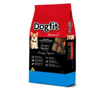 Ração Seca Dogfit Gourmet Carne e Vegetais para Cães Adultos Porte Pequeno e Médio Carne Vegetais 10