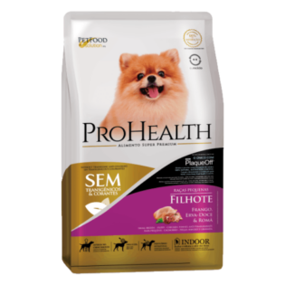 Ração Seca Pro Health Super Premium Frango Erva-Doce e Romã para Cães Filhotes Porte Pequeno Frango 10