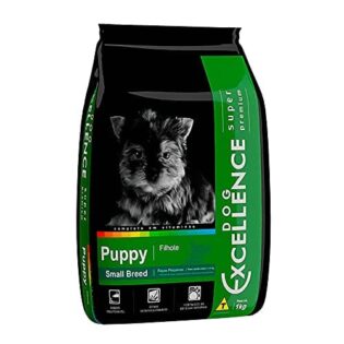 Ração Seca Dog Excellence Super Premium Frango e Arroz para Cães Filhotes Raças Pequenas Frango Cereais 1 kg
