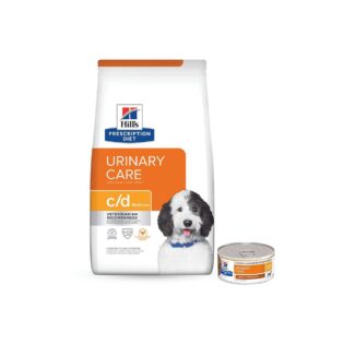 Kit Hill's Prescription Diet Ração Seca e Úmida c/d Urinary Care para Cães Adultos 3