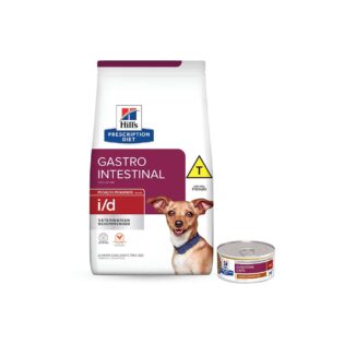 Kit Hill's Prescription Diet Ração Seca e Úmida i/d Digestive Care para Cães Adultos Porte Pequeno 2 kg