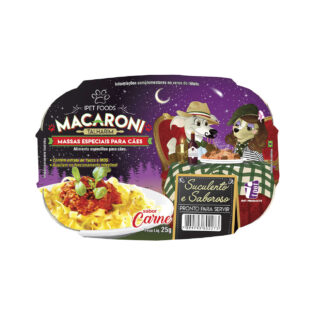 Massas Ipet para Cães Adultos Sabor Carne Macaroni Talharim Carne 25 g