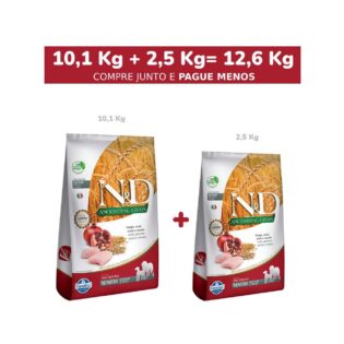 Ração Farmina N&D Ancestral Grain Frango Cães Idosos Raças Médias Frango 12