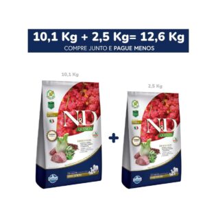 Ração Farmina N&D Quinoa Digestion Cordeiro para Cães Adultos de Todas as Raças Carne Cereais 12