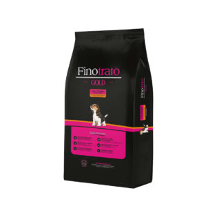 Ração Seca Finotrato Gold Super Premium para Cães Filhotes Raças Médias Frango Cereais 15 kg