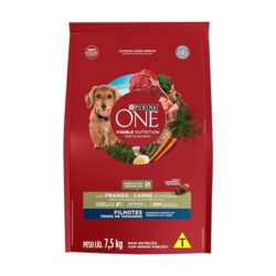 Ração Seca Nestlé Purina One Frango e Carne para Cães Filhotes Frango Cereais 7