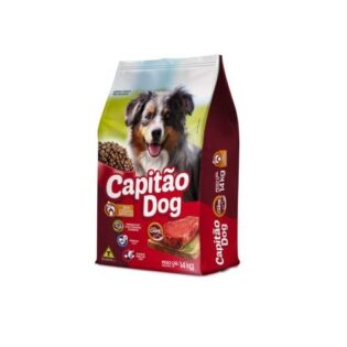 CAPITAO DOG PARA CAES ADULTOS SABOR CARNE 14KG  14 kg