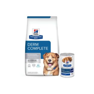 Kit Hill's Prescription Diet Ração Seca e Úmida Derm Complete para Cães Adultos 2