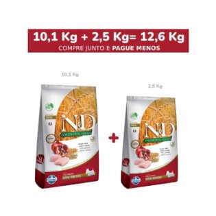 Ração Farmina N&D Ancestral Grain Frango Cães Adultos Raças Pequenas Frango 12