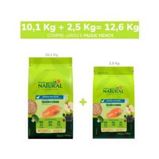 Ração Guabi Natural Salmão e Cevada para Cães Adultos Raças Mini e Pequena Peixe Cereais 12