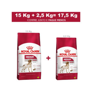 Ração Royal Canin Medium Adult para Cães Adultos de Raças Médias a partir de 12 Meses de Idade Frango 17
