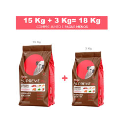 Ração Seca Quatree Supreme Dermato Cordeiro e Salmão Cães Adultos Peixe 18 kg