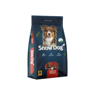 Ração Seca Snow Dog Carne com Brócolis para Cães Adultos Carne Vegetais 1 kg