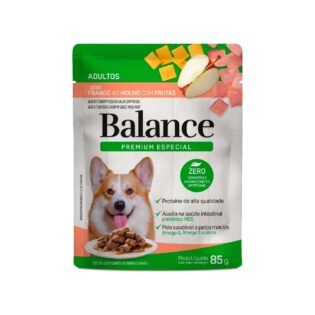 Ração Úmida Balance Frango ao Molho com Frutas para Cães Adultos Frango 85 g