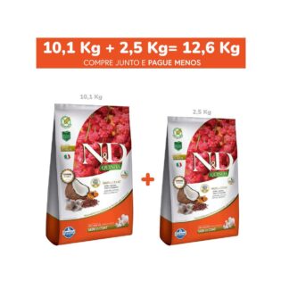 Ração Farmina N&D Quinoa Skin & Coat Peixe para Cães Adultos de Todas as Raças Peixe Cereais 12